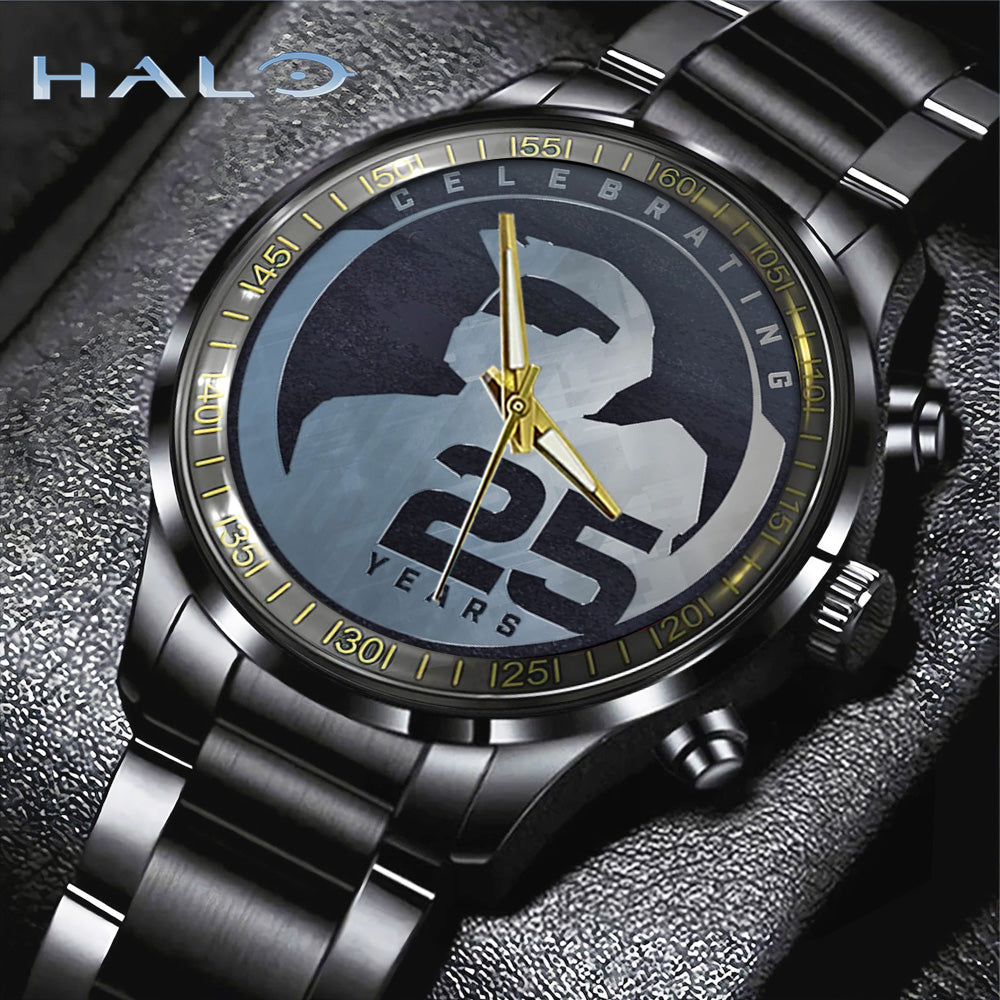 Halo 25th Anniversary Black Stainless Steel Watch - GNE5909