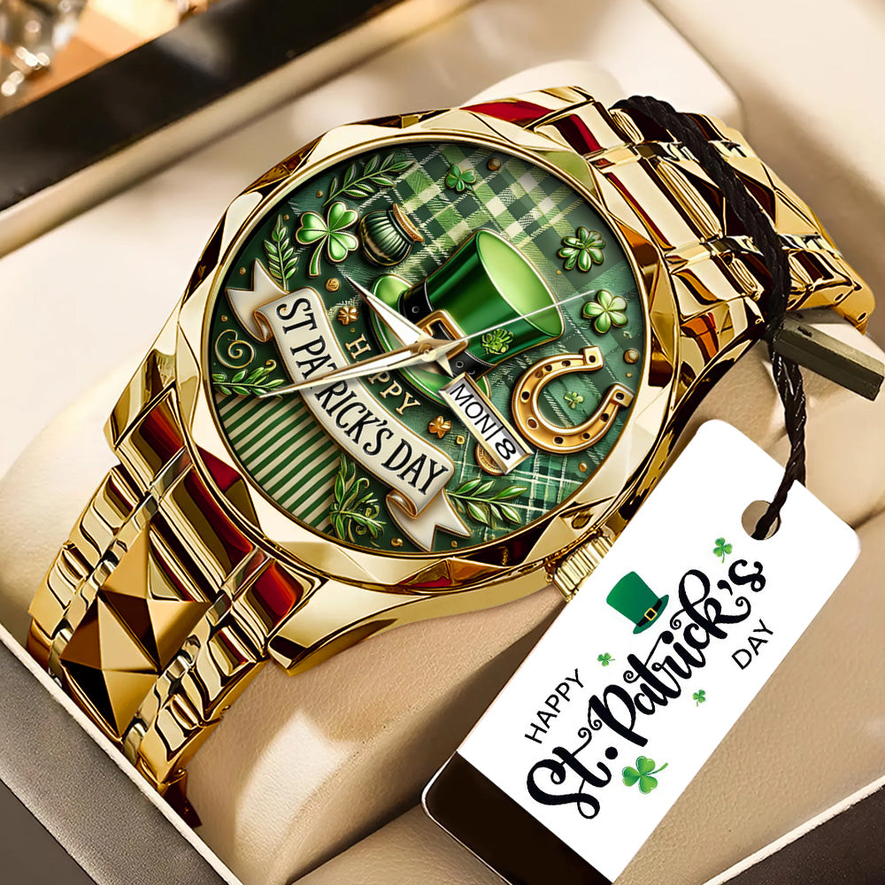 Happy St. Patrick’s Day Alloy Luxury Quartz Watch - TANTN20187