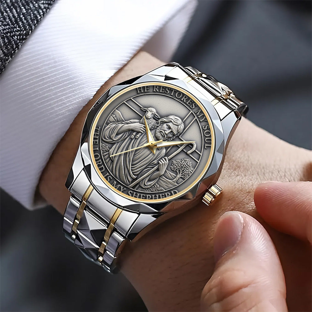 He Restores My Soul Alloy Luxury Quartz Watch - TANTN17417