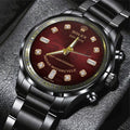 Indian Motorcycle 125th Anniversary Black Stainless Steel Watch - TMTHU8585