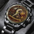 Indian Motorcycle 125th Anniversary Black Stainless Steel Watch - TMTHU8597