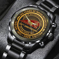 Indian Motorcycle 125th Anniversary Black Stainless Steel Watch - TMTHU8645