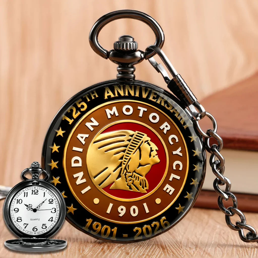 Indian Motorcycle 125th Anniversary Pocket Watch - TMTHU8586