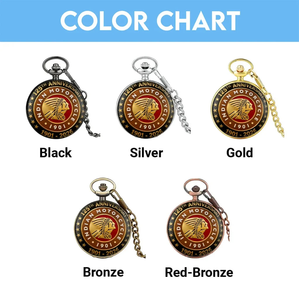 Indian Motorcycle 125th Anniversary Pocket Watch - TMTHU8586