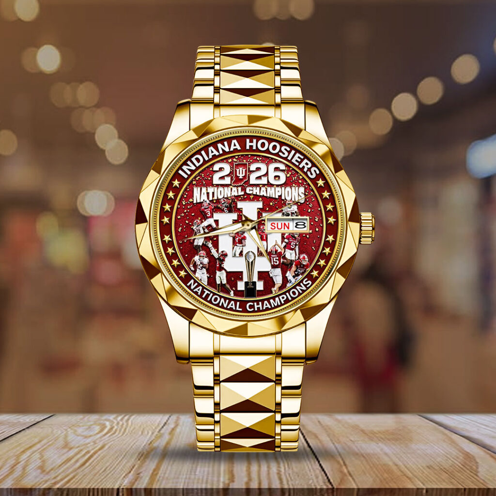 Indiana Hoosers Football 2025 Alloy Luxury Quartz Watch - TMTHU3394