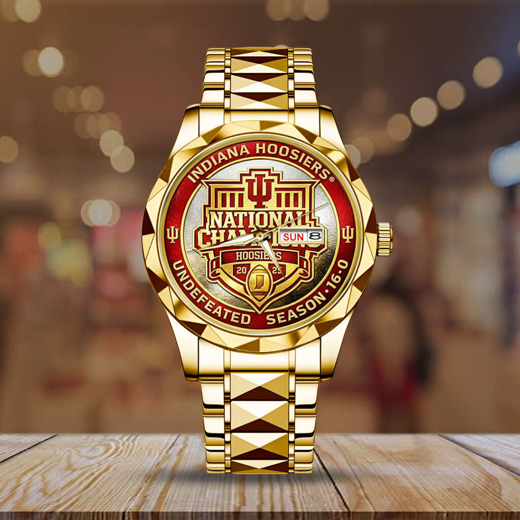 Indiana Hoosiers Football 2025 Alloy Luxury Quartz Watch - TMTHU3376