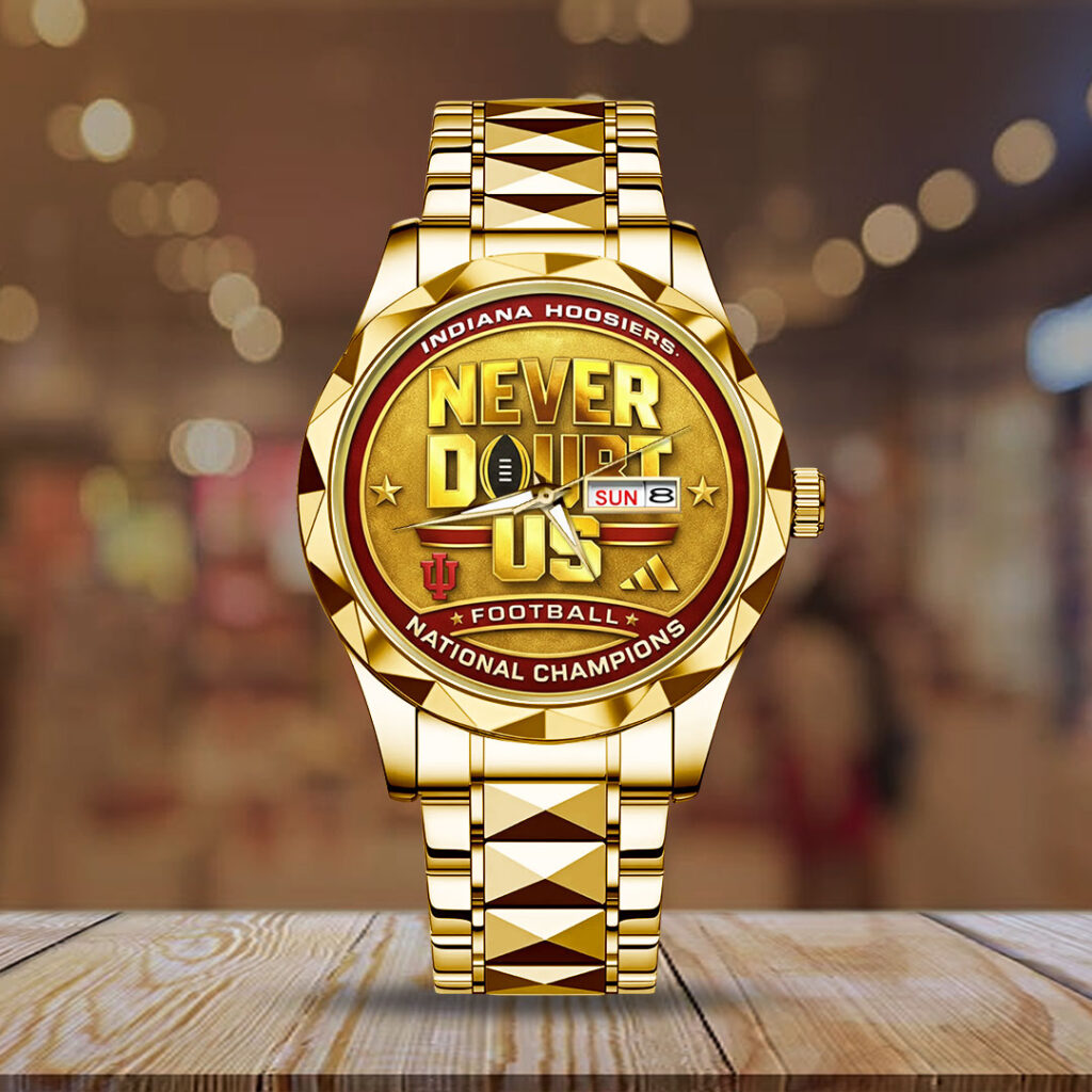 Indiana Hoosiers Football 2025 Alloy Luxury Quartz Watch - TMTHU3377