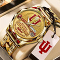 Indiana Hoosiers Football 2025 National Champions Alloy Luxury Quartz Watch - HOATT15856