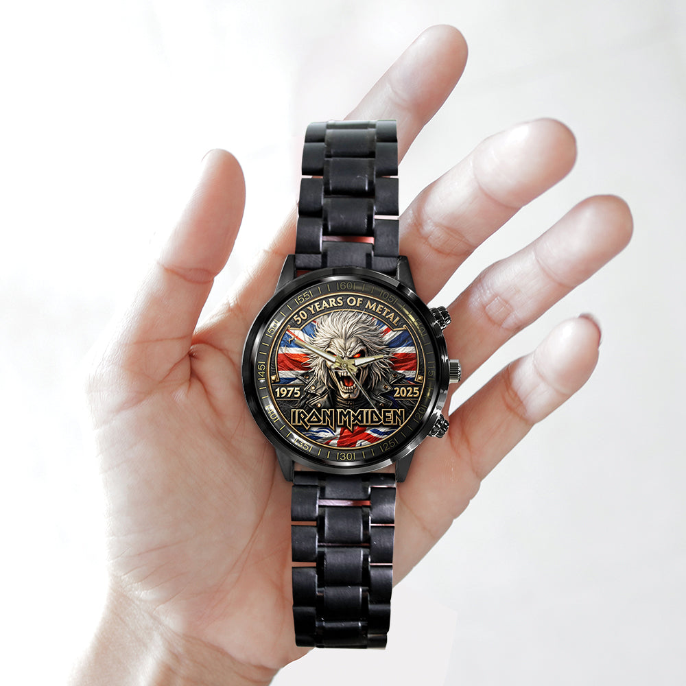 Iron Maiden Black Stainless Steel Watch - TMTHU5598