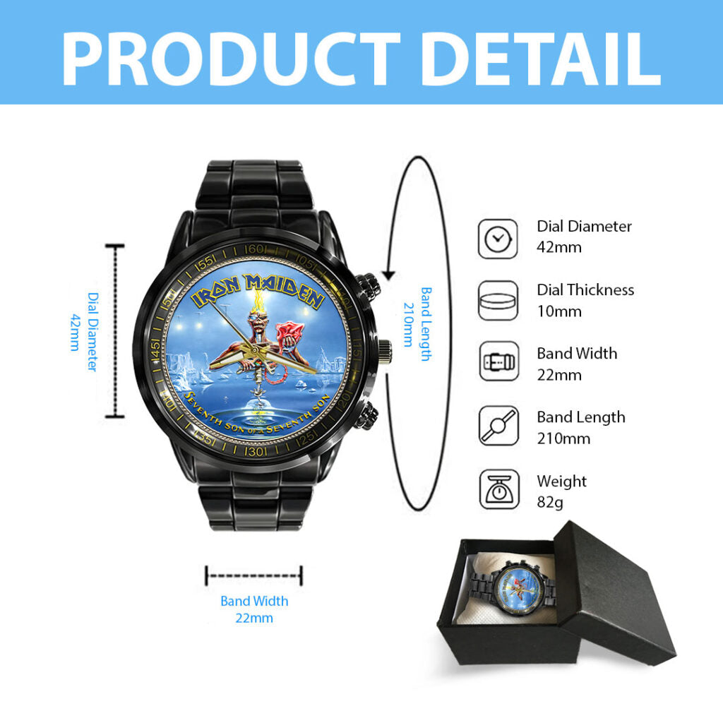 Iron Maiden Black Stainless Steel Watch - HOATT16292