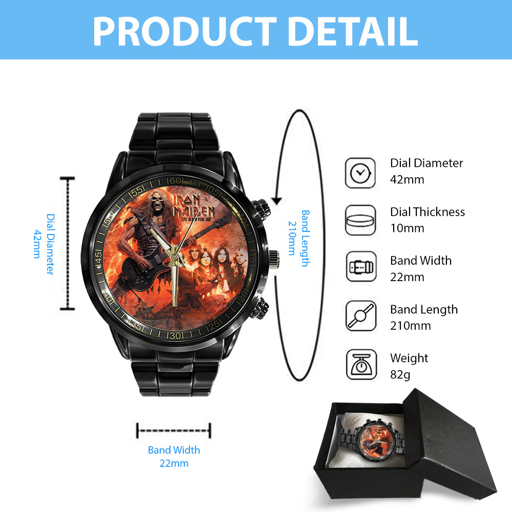 Iron Maiden Black Stainless Steel Watch - GNE5076