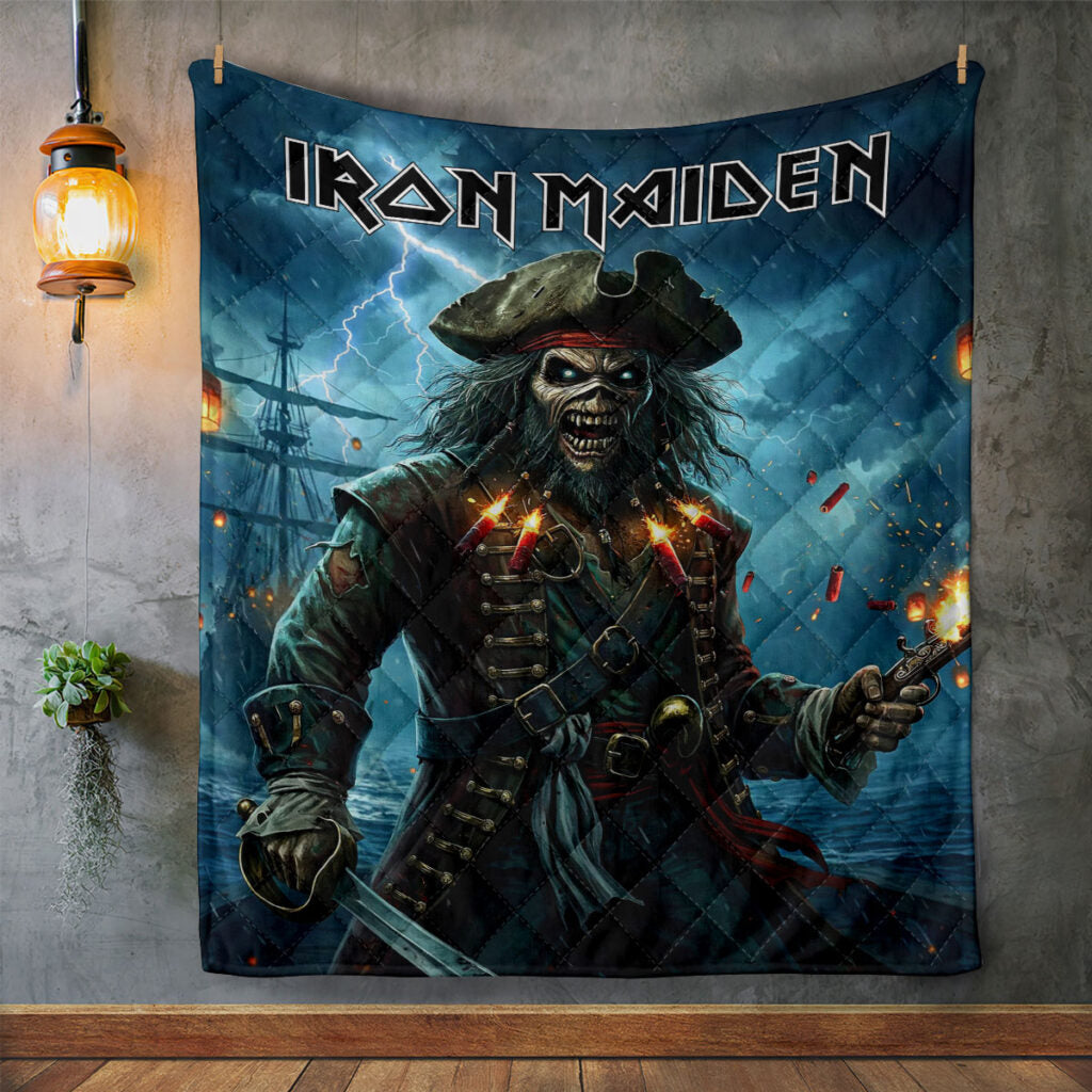 Iron Maiden Quilt Blanket - HOATT19939