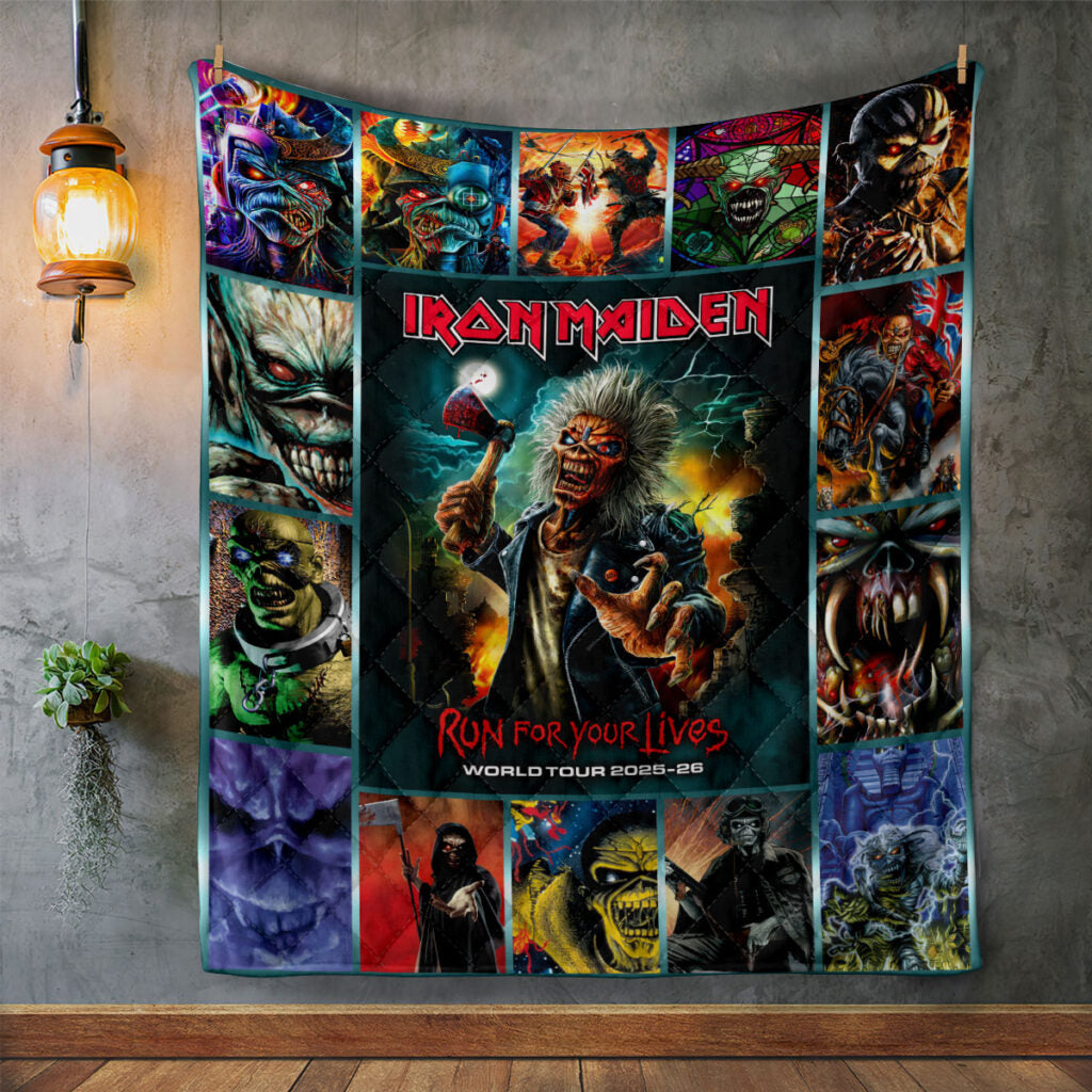 Iron Maiden Quilt Blanket - HOATT 9486