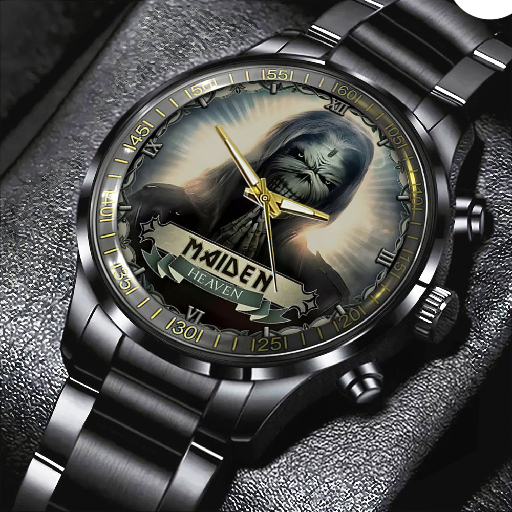 Iron Maiden Black Stainless Steel Watch - GNE NEW348