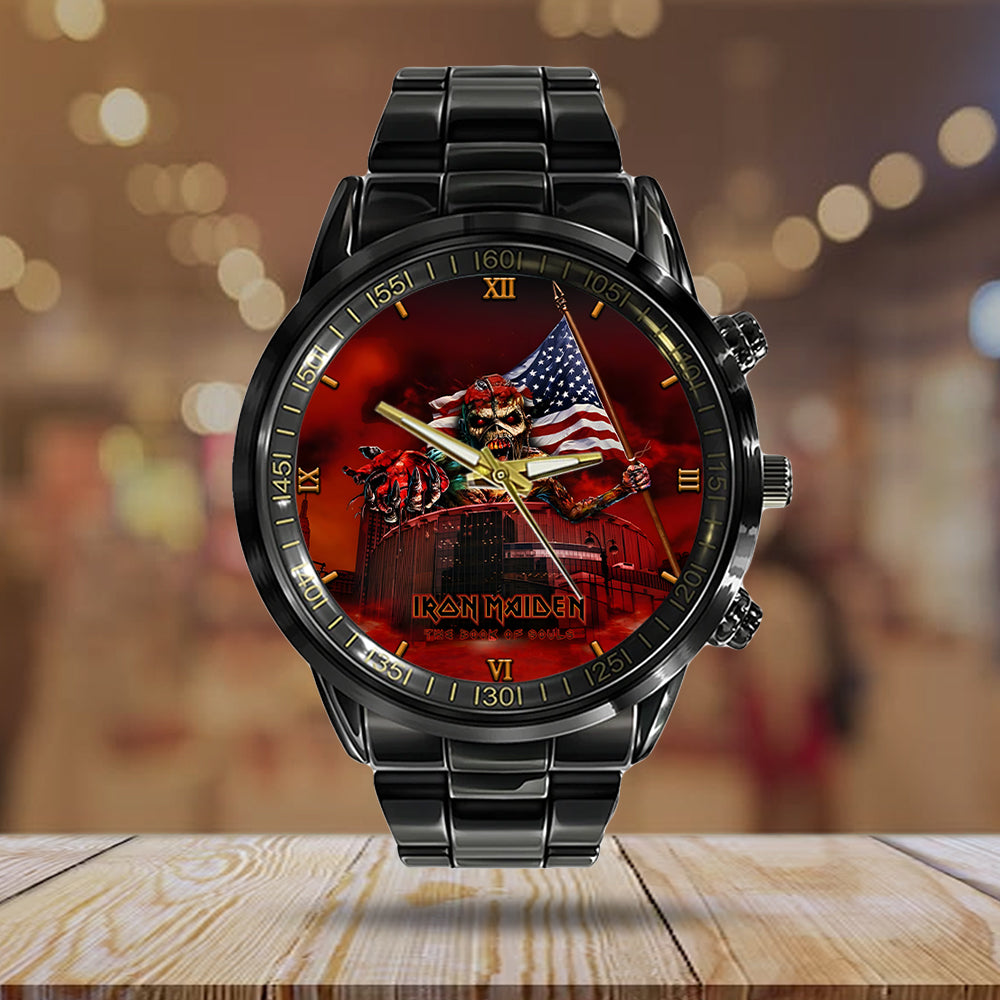 Iron Maiden Black Stainless Steel Watch - GNE NEW340