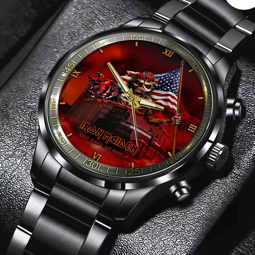Iron Maiden Black Stainless Steel Watch - GNE NEW340