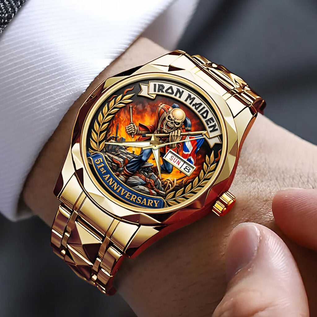 Iron Maiden Alloy Luxury Quartz Watch - TMTHU4272