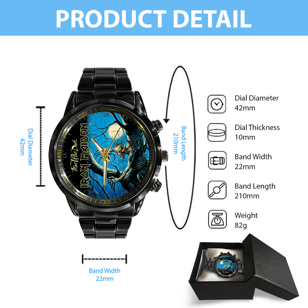 Iron Maiden Black Stainless Steel Watch - GNE 3073