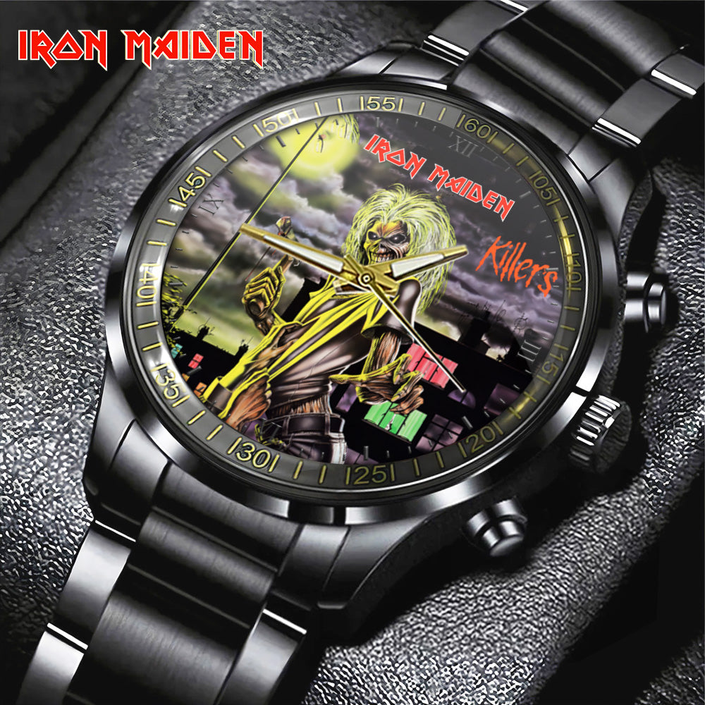 Iron Maiden Black Stainless Steel Watch - GNE 3074
