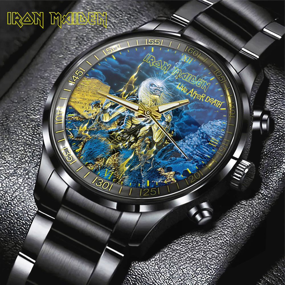 Iron Maiden Black Stainless Steel Watch - GNE 3075