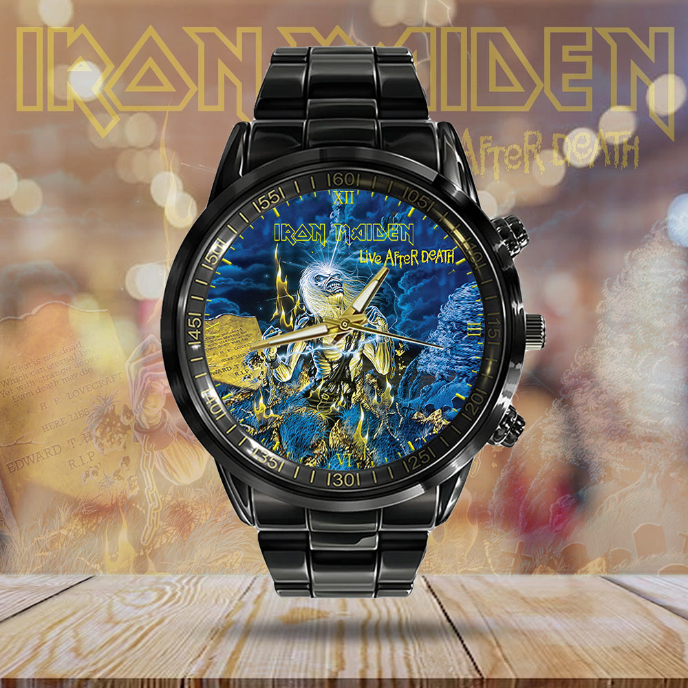 Iron Maiden Black Stainless Steel Watch - GNE 3075