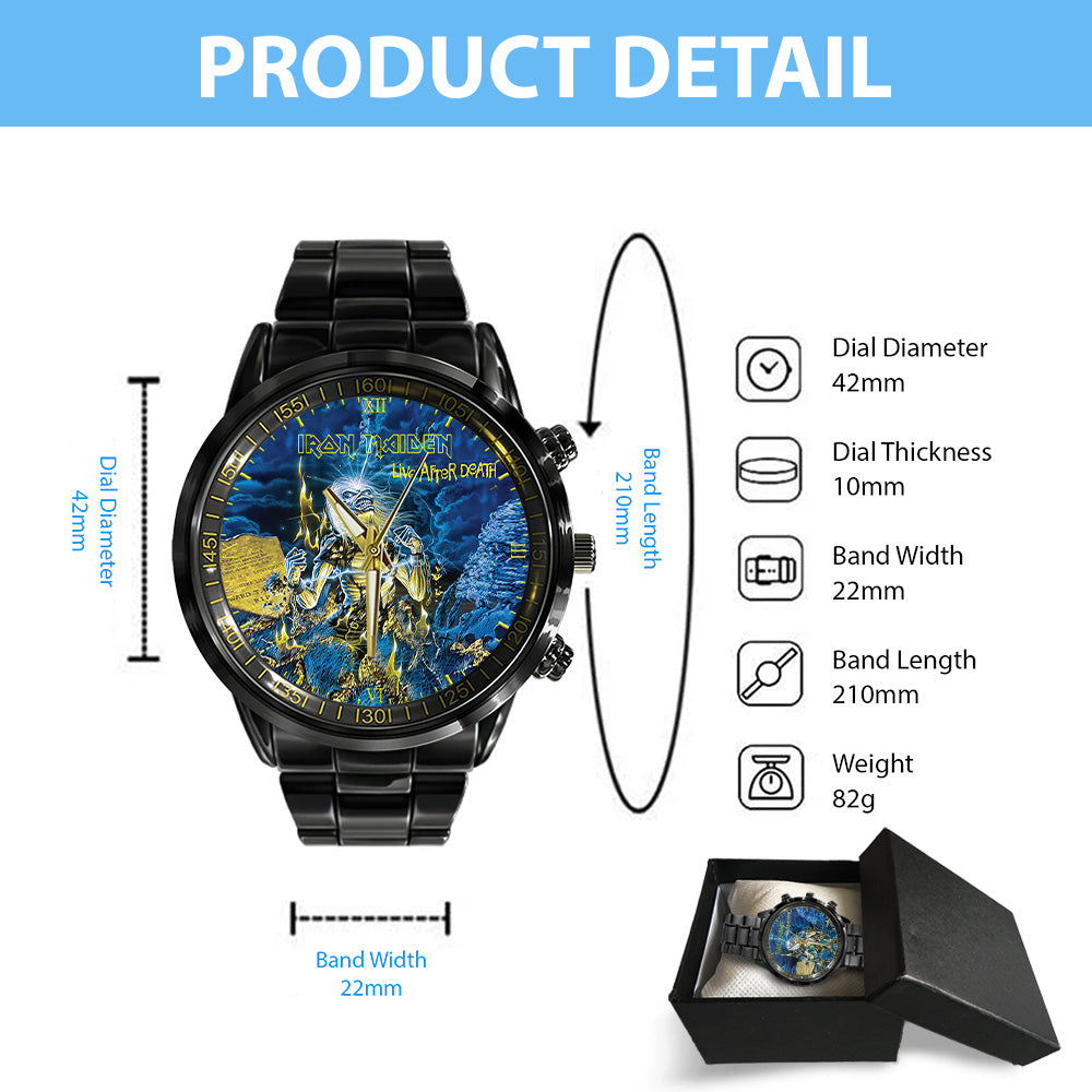 Iron Maiden Black Stainless Steel Watch - GNE 3075