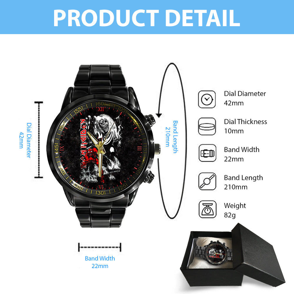 Iron Maiden Black Stainless Steel Watch - GNE 3079