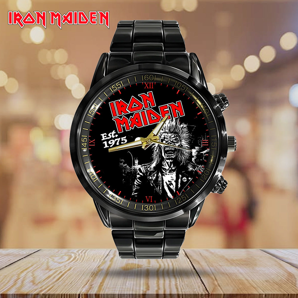 Iron Maiden Black Stainless Steel Watch - GNE 3080