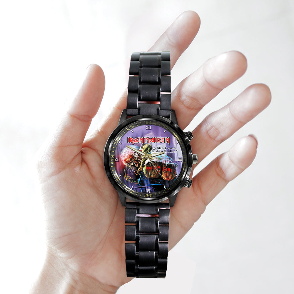 Iron Maiden Black Stainless Steel Watch - GNE NEW261
