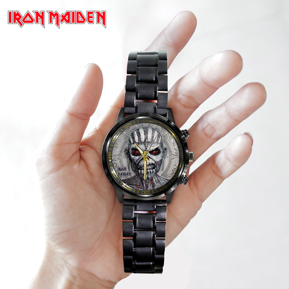 Iron Maiden Black Stainless Steel Watch - TANTN 12256