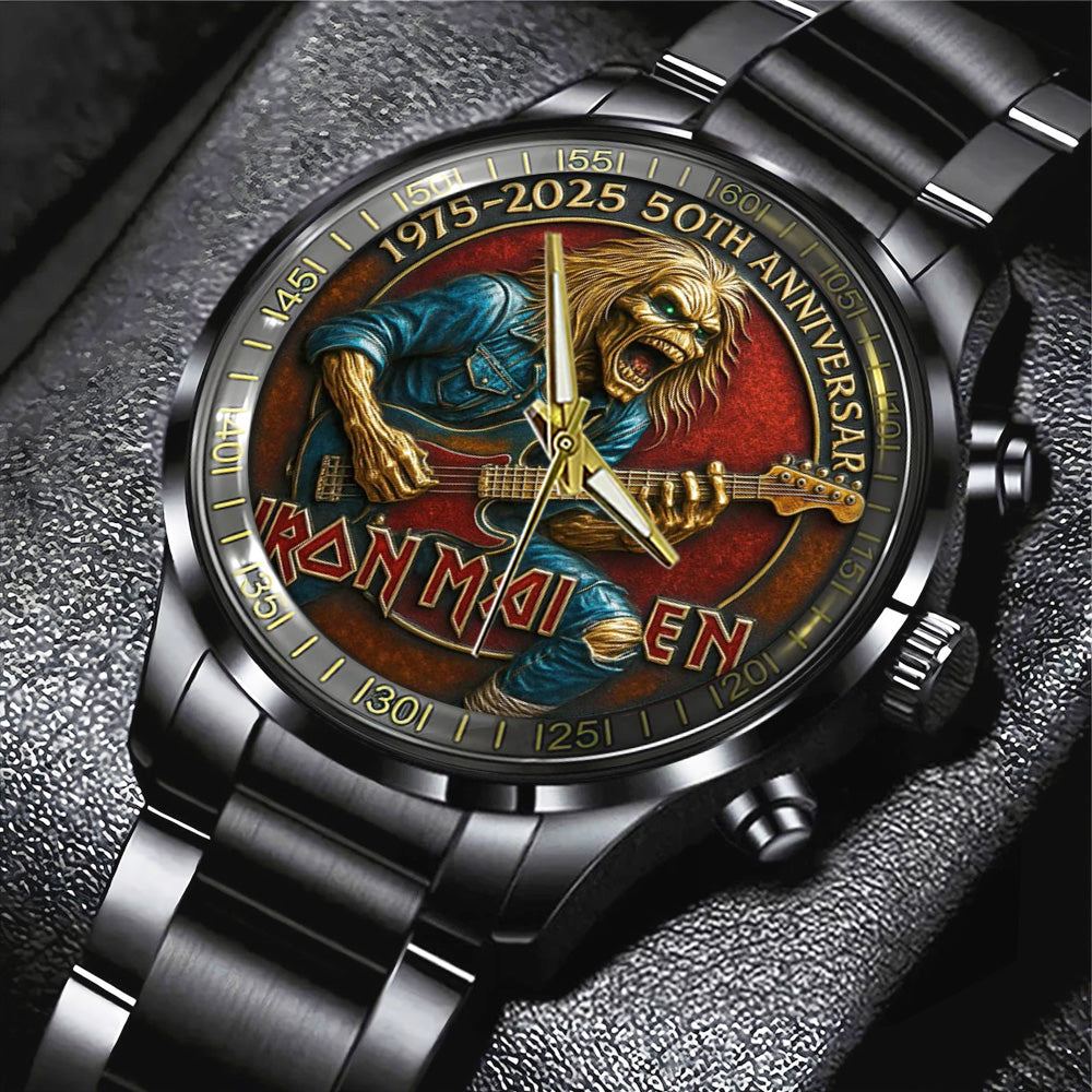 Iron Maiden Black Stainless Steel Watch - TANTN18957