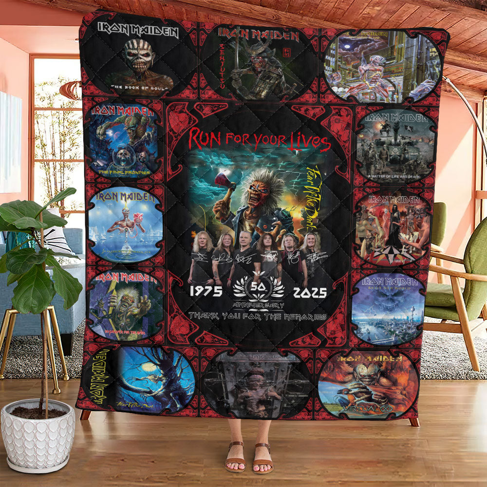 Iron Maiden Quilt Blanket - HOATT 10005