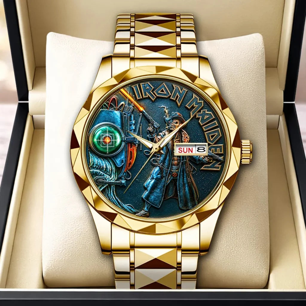 Iron Maiden Alloy Luxury Quartz Watch - HOATT20834