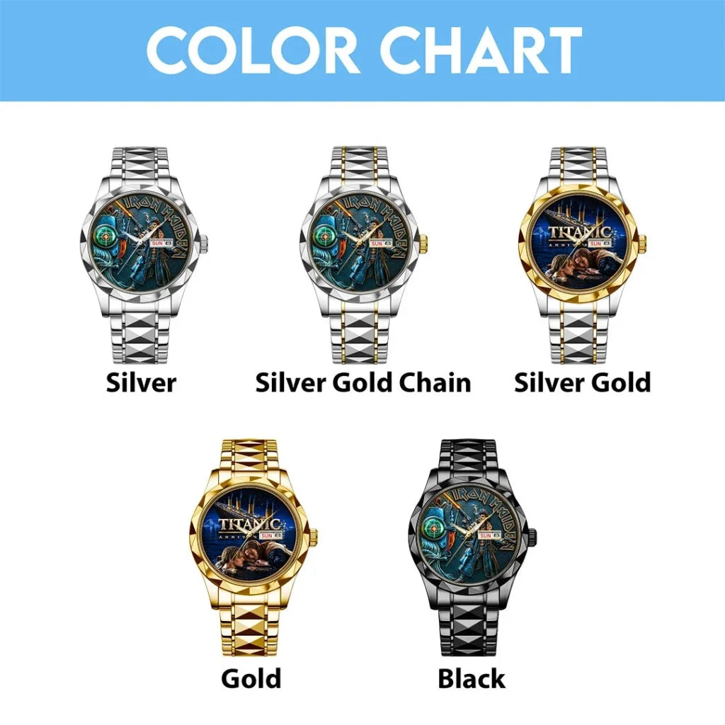 Iron Maiden Alloy Luxury Quartz Watch - HOATT20834