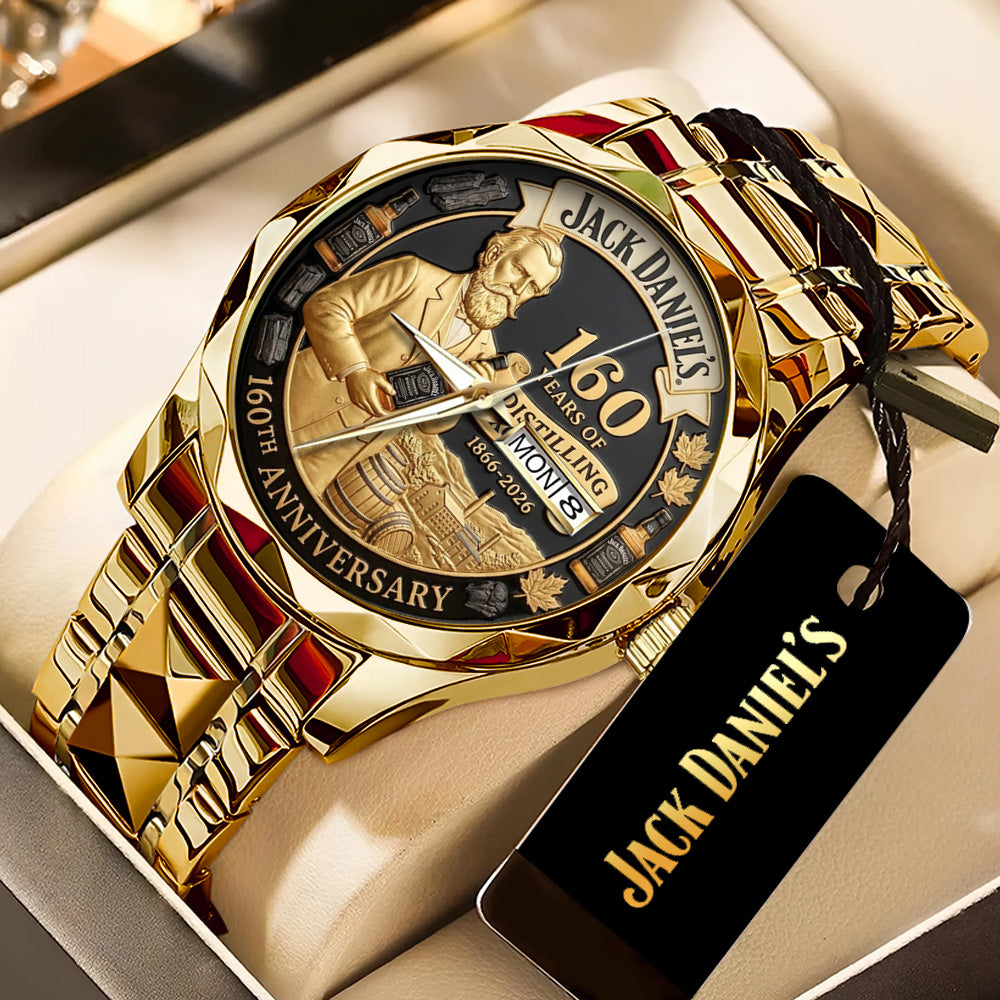 Jack Daniel's 160th Anniversary Alloy Luxury Quartz Watch - TANTN20696