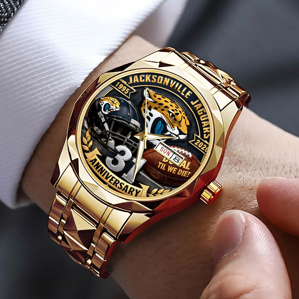 Jacksonville Jaguars Alloy Luxury Quartz Watch - TMTHU3071