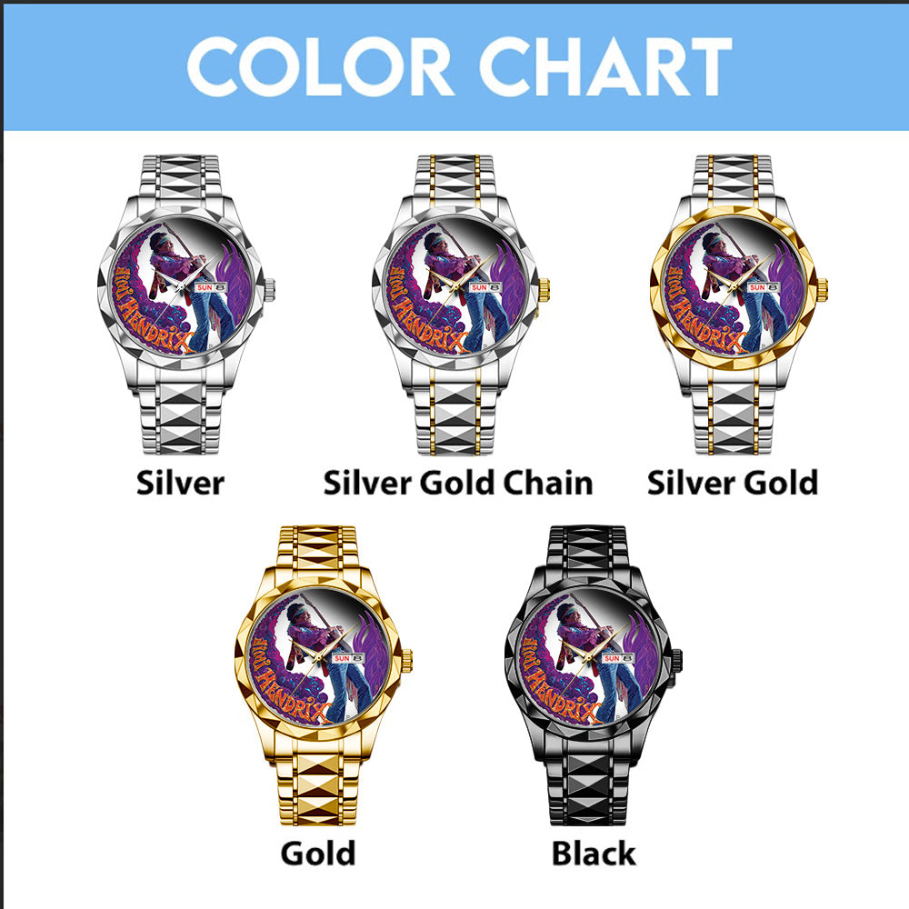 Jimi Hendrix Alloy Luxury Quartz Watch - TANTN15489