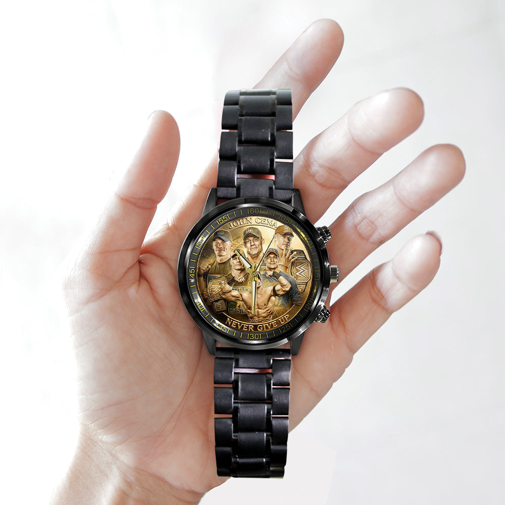 John Cena Black Stainless Steel Watch - TANTN19430