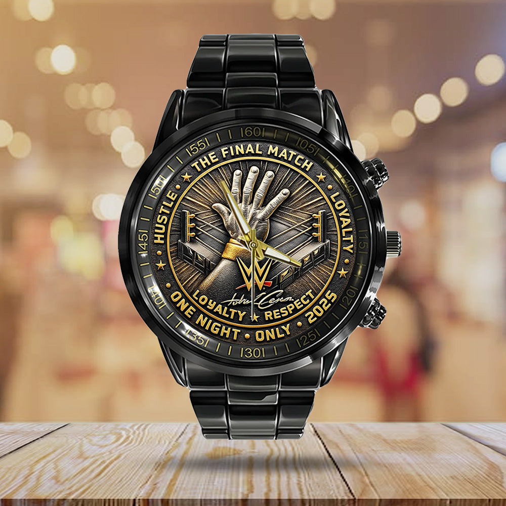 John Cena Black Stainless Steel Watch - TANTN19462