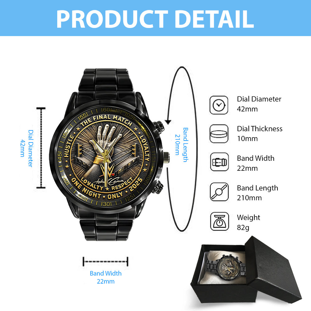 John Cena Black Stainless Steel Watch - TANTN19462