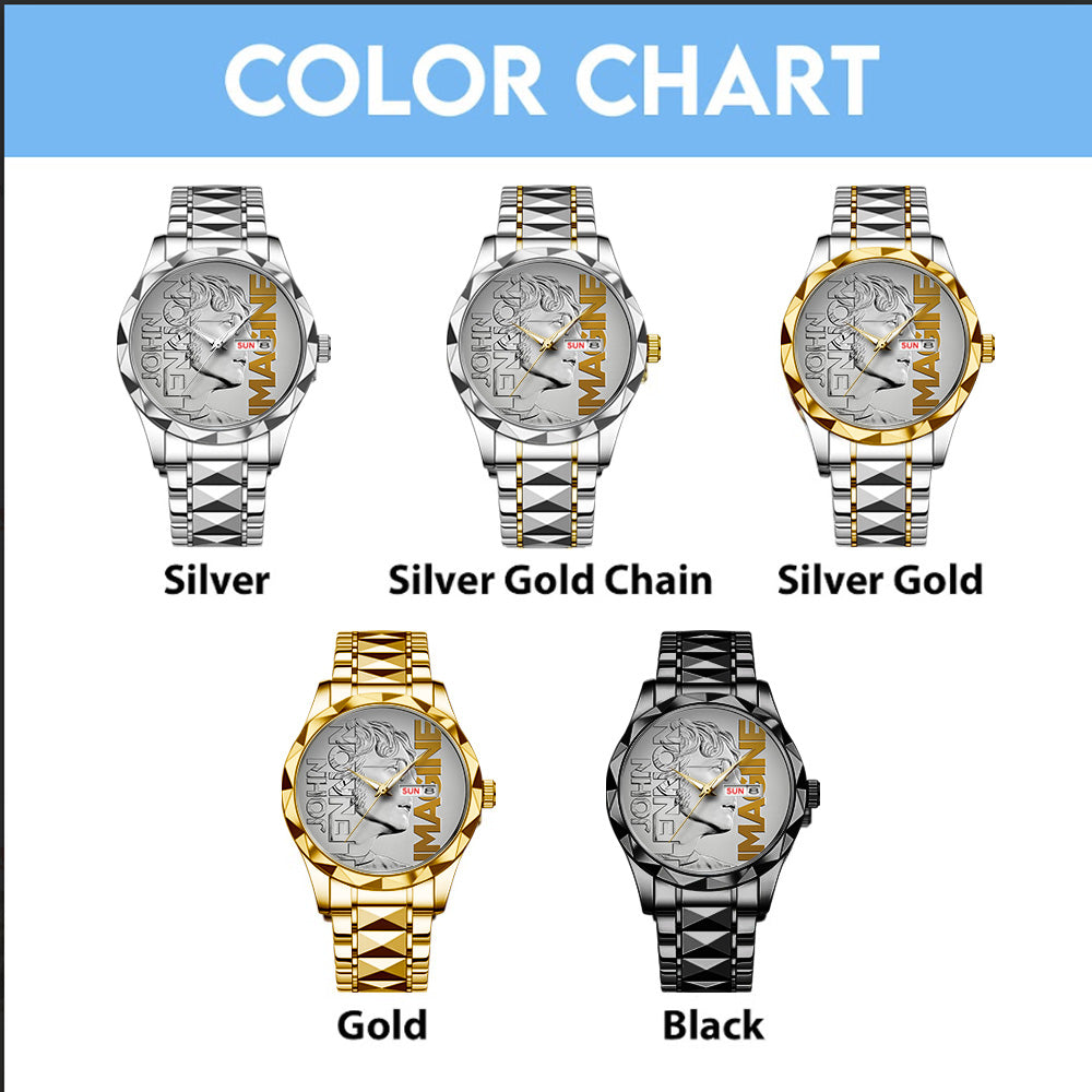 John Lennon Alloy Luxury Quartz Watch - TANTN18767