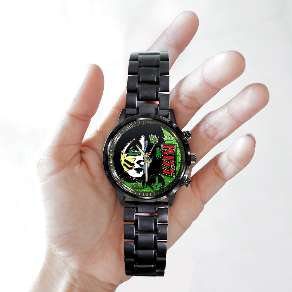 KISS Black Stainless Steel Watch - TANTN 7774