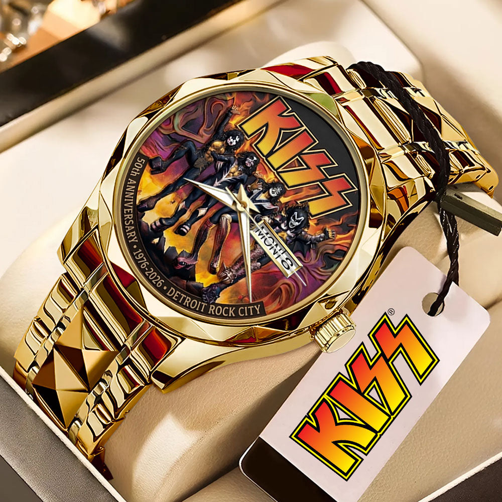KISS Destroyer 50th Anniversary 2026 Alloy Luxury Quartz Watch - TMTHU5304