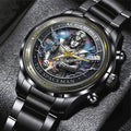 KISS x Ace Frehley Black Stainless Steel Watch - MAITM13483