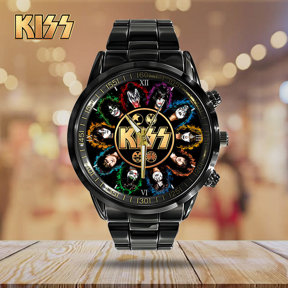 KISS Black Stainless Steel Watch - GNE 1057