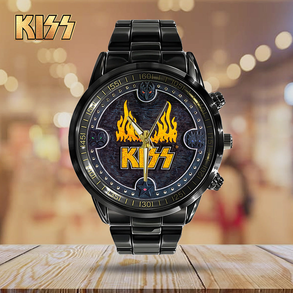 KISS Black Stainless Steel Watch - GNE 1181