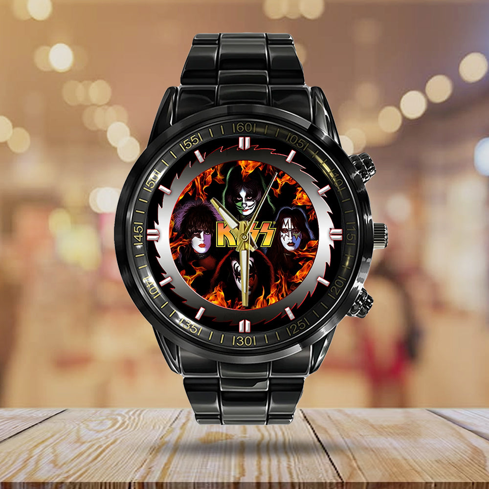 KISS Black Stainless Steel Watch - GNE 1597