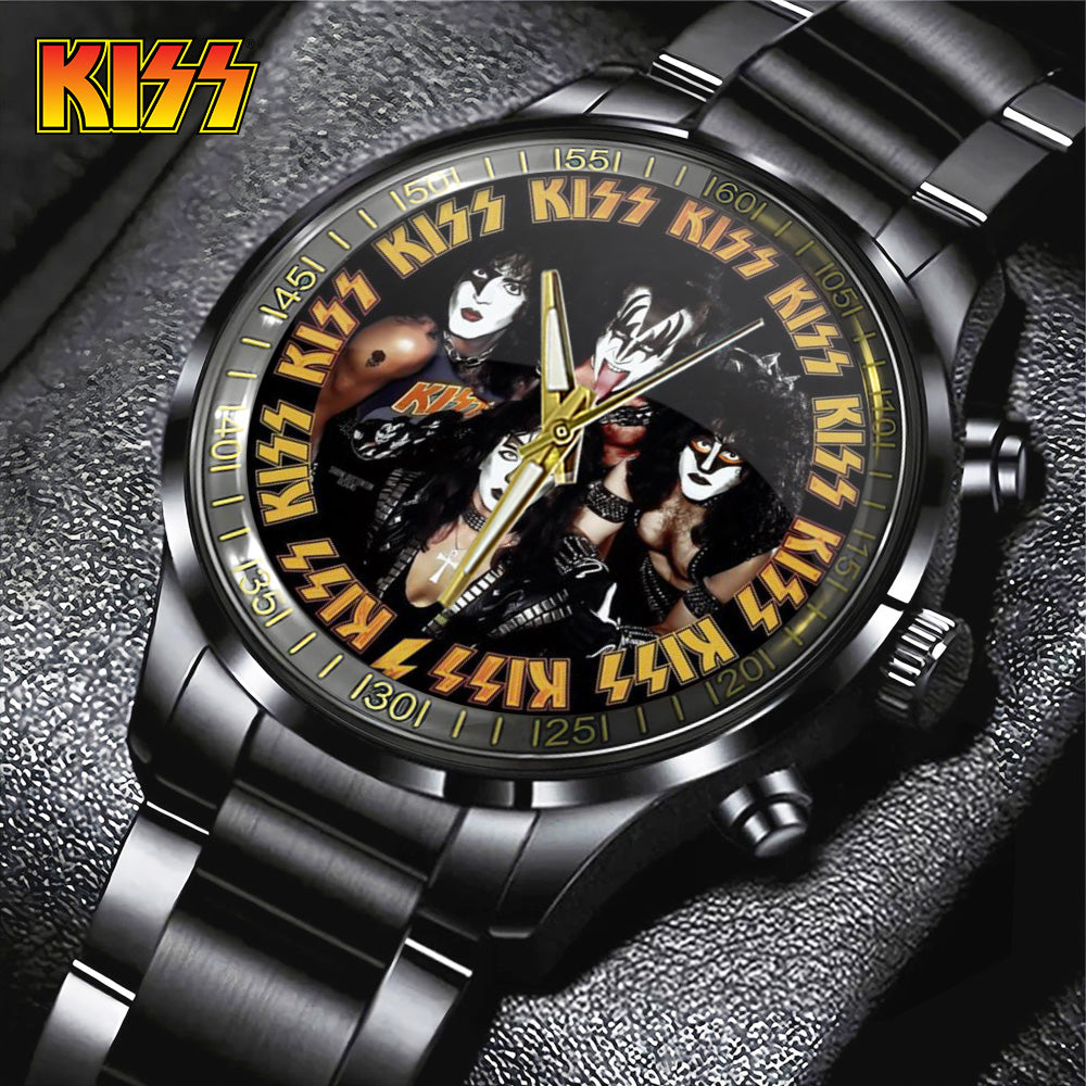 KISS Black Stainless Steel Watch - GNE 1604