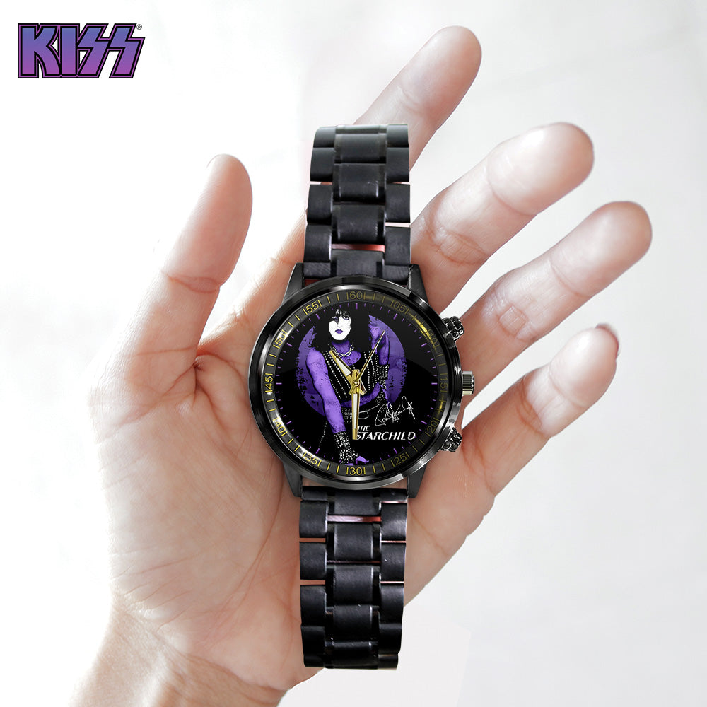 KISS Black Stainless Steel Watch - GNE 2875