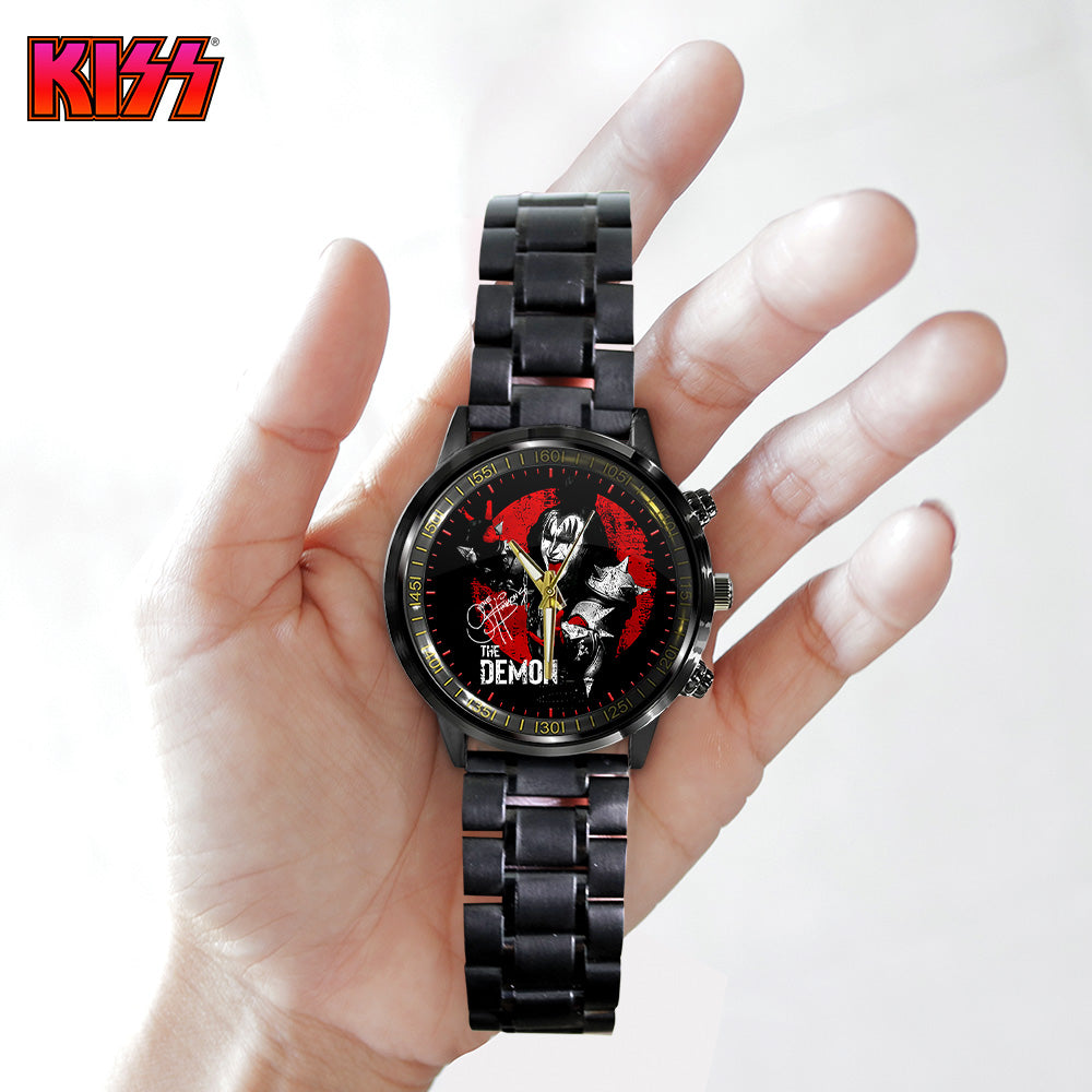KISS Black Stainless Steel Watch - GNE 2877